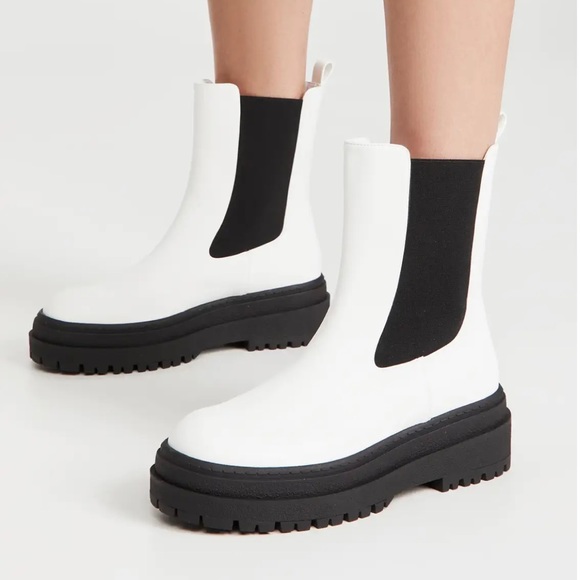 Good American NWT Pull on Combat Boots - Picture 2 of 2